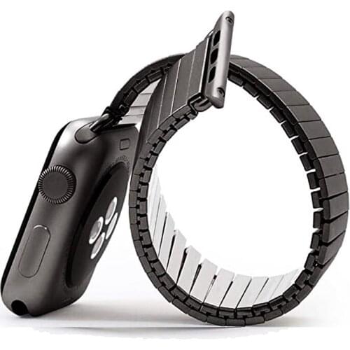 Stainless steel strap for Apple watch series 5/4/3/2/1 iwatch apple watch band 42mm 38mm 44mm 40mm elasticity link bracelet