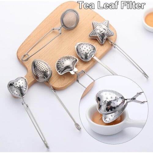 Creative Stainless Steel Tea Infuser Silicone Mesh Reusable Tea Bag Firmly Filter Leaf Tea Strainer Mug Teapot Gadgets With Tray