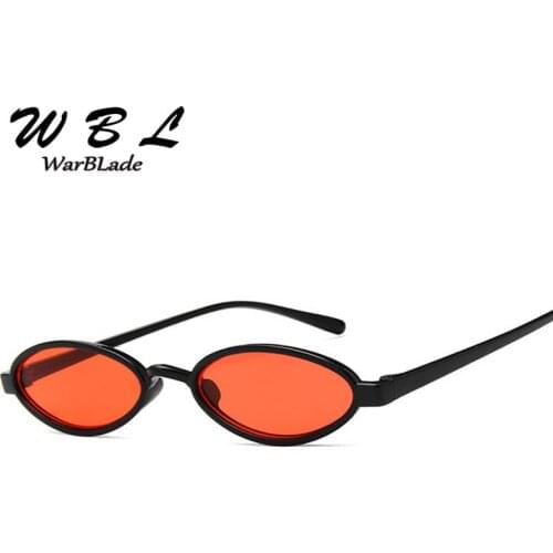 WarBLade Vintage Small Oval Sunglasses Women Round Metal Frame Steampunk Sunglasses Women Shade Glasses Retro UV400