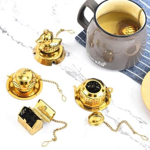 Convenient Tea Infuser Long Handle Strong Construction Stainless Steel Food Grade Materials Home Infuser Drip for Office