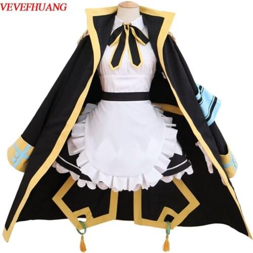 VEVEFHUANG Revue Starlight Gintama/Silver Soul Leader Kagura Yato cosplay costumes mea Apron Maid uniform Anime clothes outfits