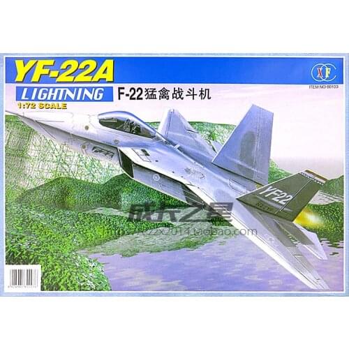 1:72 US F-22 Raptor 5th Generation Stealth Fighter Assembly Military Model