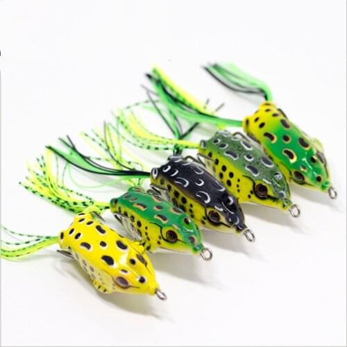 1Pcs 6cm 12g Frog Lure Fishing Lures Ray Frog Lifelike Minnow Wobblers Crankbaits Strong Artificial Top water Soft Bait with Box