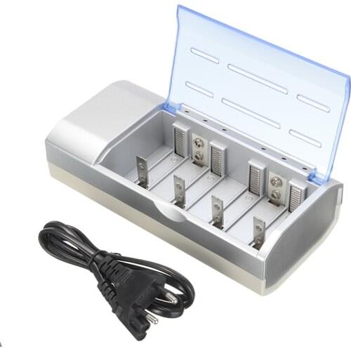 1pc Rechargeable Battery Charger High Quality Batteries Charging Cable EU Plug Fit for AA AAA C D 9V Ni-MH Ni-CD