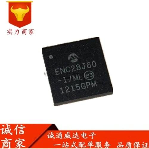 100% Original New In Stock ENC28J60-I/ML MICROCHIP QFN28