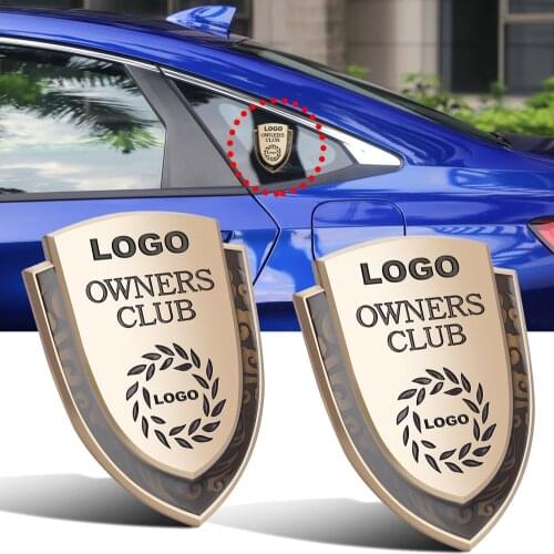 2-40pcs For HONDA OWNERS CLUB Emblem Sticker 3D For Insight BRV WRV Crosstour Passport Civic Odyssey CRV Fender Body Car Styling