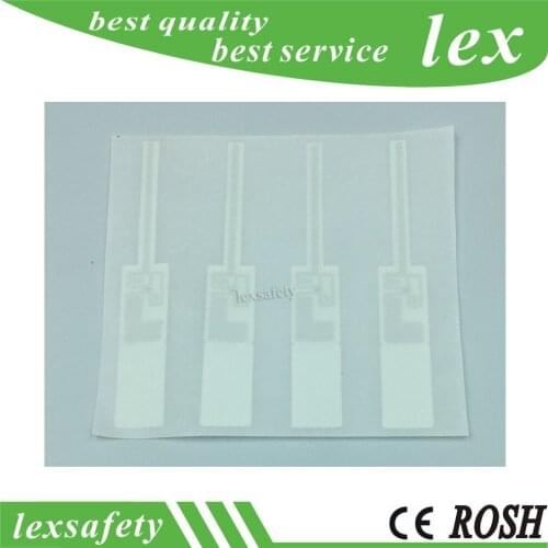 200pcs tid 64bit iso18000-6c UHF jewelry rfid label for jewelry management,read/write anti-theft rfid jewelry tag adhesive
