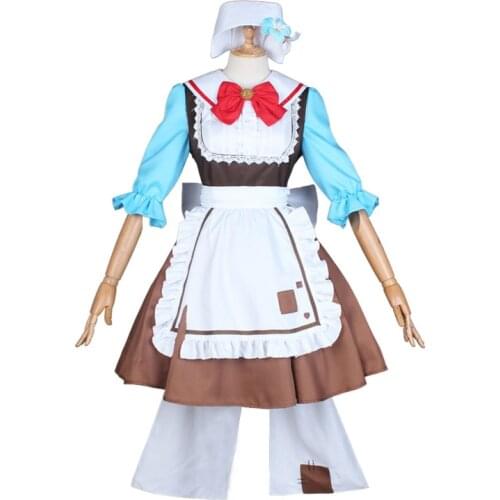 Anime! YouTube Vtuber Otogibara era Lolita Maid Dress Lovely Uniform Cosplay Costume Halloweeen Suit For Women NEW 11