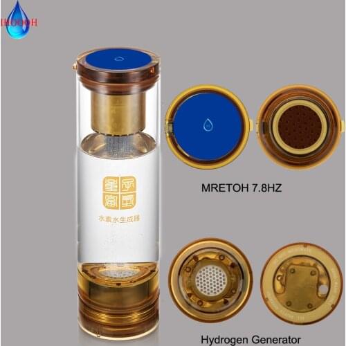 Improve Sleep MRETOH 7.8 Hertz Anti-Aging Hydrogen Rich Water Generator Bottle Rechargeable H2 Healthy Drinking Cup 600ML