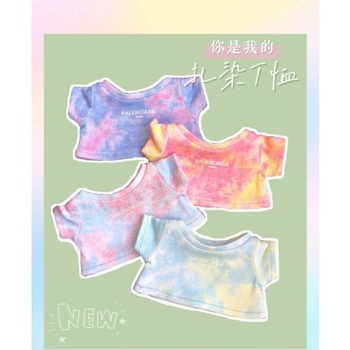 Cosmile Kpop Star Baekhyun Sehun 20cm Doll Clothing T-Shirt Zagreb Dye Cool Cosplay Creative Toy Accessory Cute Gift