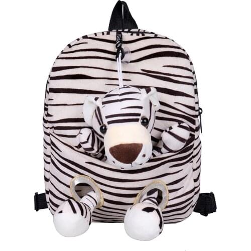 3D Cartoon Plush Children Backpacks Kindergarten Schoolbag Cute Animal Kids Backpack Children School Bags Girls Boys Backpacks