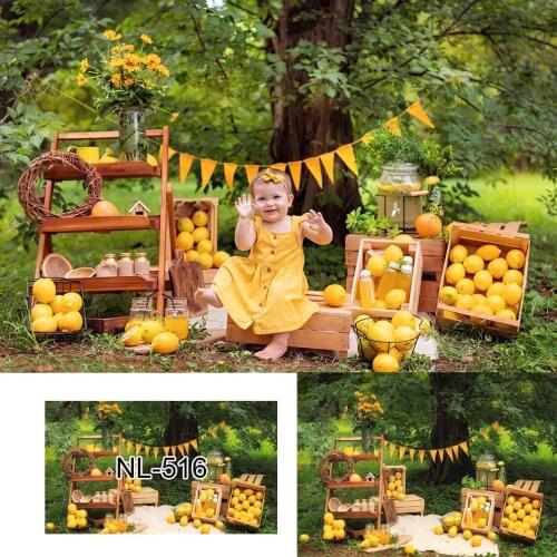Photography Background Summer Lemonade Lemon Girl Boy Children Baby Shower Birthday Party Decor Backdrop Photo Studio