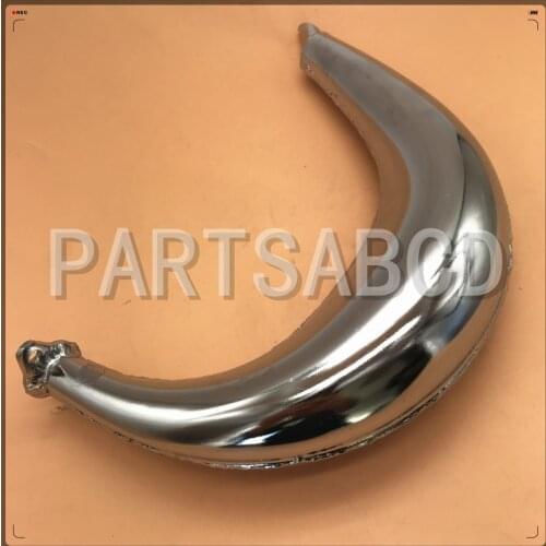 Banana Muffler Exhaust Chrome With Gasket 49cc 50cc 60cc 66cc 80cc Motorized Bicycle Bike Parts