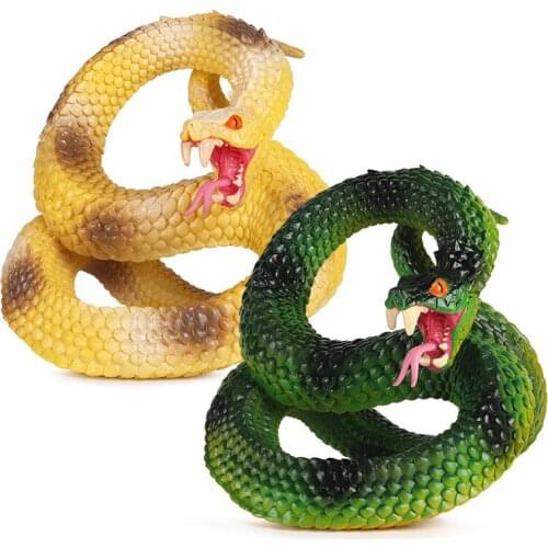 Simulation Animal Boa Constrictor Animal Figure Collectible Toys Wild Animal Cognition Action Figures Kids Plastic Toys