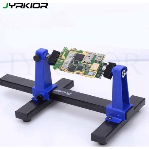 Jyrkior Adjustable Printed Circuit Board Holder Frame PCB Soldering and Assembly Stand Clamp Repair Tool 360 Degree Rotation
