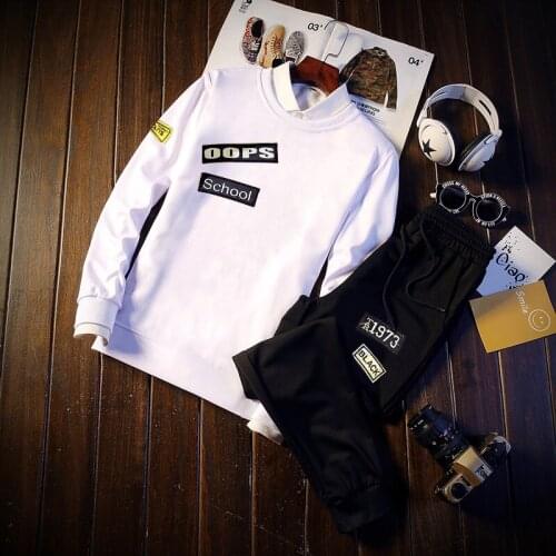 Men Chinese Dragon Embroidery Trackstuis Letter Printed Sweatshirts Flower Sportwear Pants Set