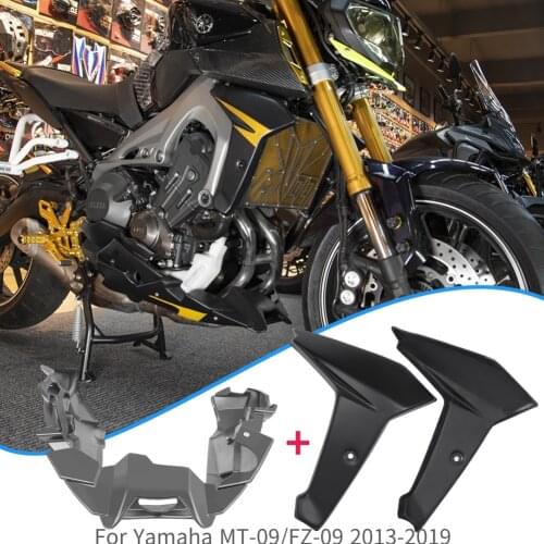 Lower Bellypan+Radiator Side Cover Fairing for Yamaha MT09 FZ09 2014-2020 Tracer 900 2015-2020 Tracer 900 GT 2018-2020