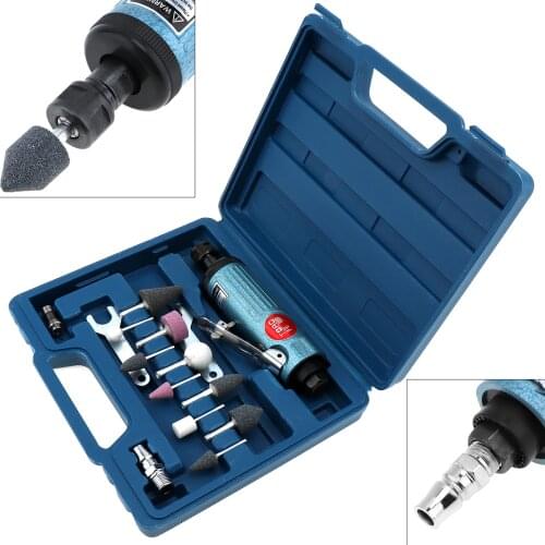 New TORO 1/4 Inch Large Pneumatic Grinding Machine Mold Air Compressor Die Grinder Tool with 14pcs Rotary Tool Kit