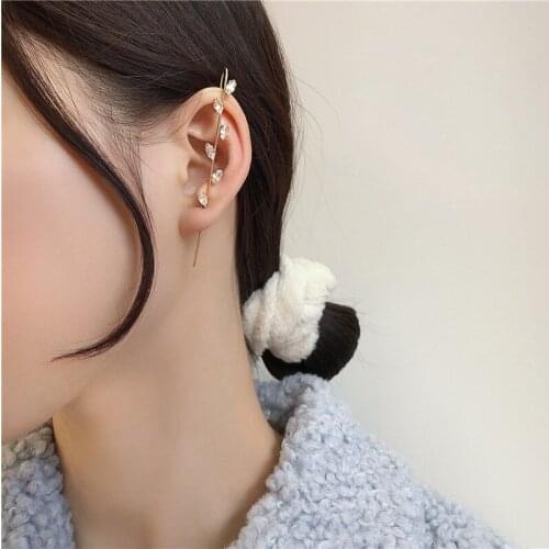 Exaggerated Cubic Zircon New Big Stud Earrings Korean Sweet Single Earing