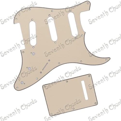 Multicolor 3 Ply SSS 11 Holes Guitar Pickguard and Guitar Backplate Back Plate Tremolo Cover guitar accessories parts