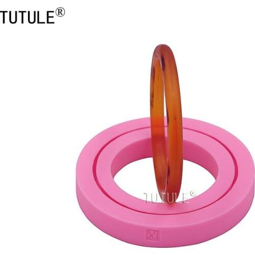 Large Round shape size Silicone bracelet molds-Resin jewelry mold-for jewelry craft making Hand in hand ring handle mold