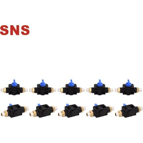 SNS HVSS Series Plastic Pneumatic Hand Valve Speed Flow Controller Fittings