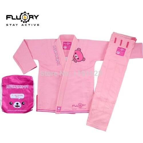 FLUORY Brazilian Jiu Jitsu Gis Bear embroidery for women