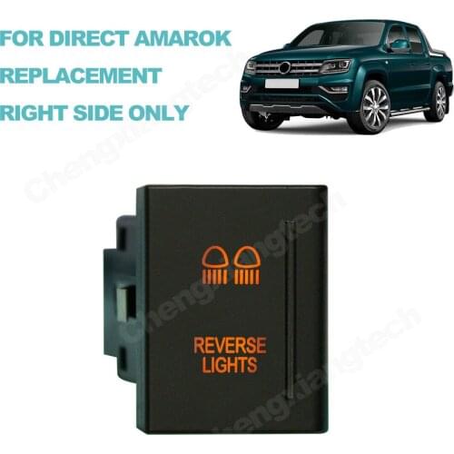 12V 3A ON OFF REVERSE LIGHTS Car Push Dash Button Switch Orange Led for VW Volkswagen Amarok Wiring Set , Right Side