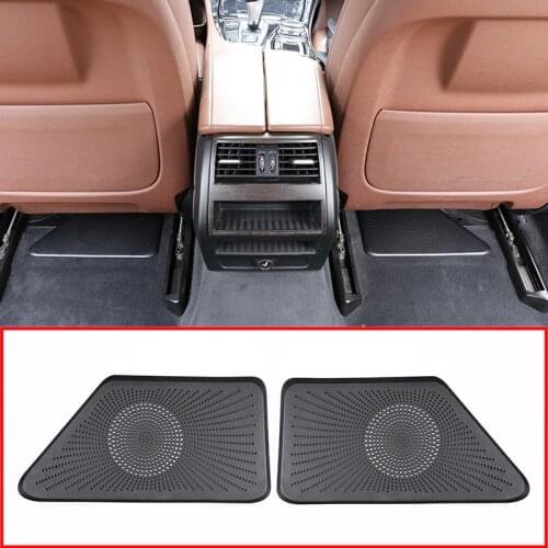 2pcs ABS Black Car Seat Outlet Air Outlet Vent Protect Cover Trim For BMW 5 Series F10 2014-16 for 7 Series 2011- 15 Accessories