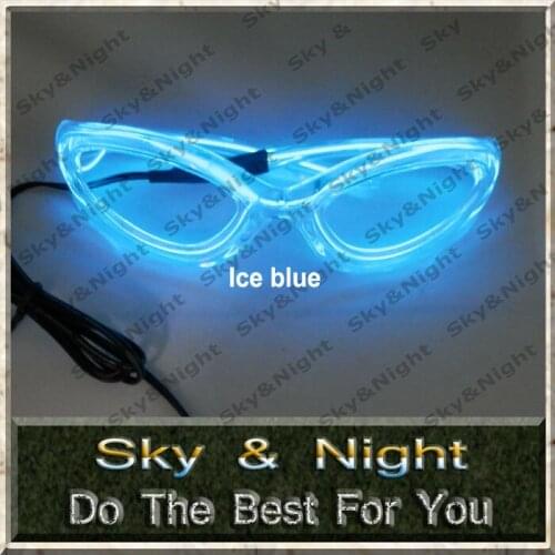 2PCS-Flashing Glasses ten colors are available with inverter for party / show+Free shipping