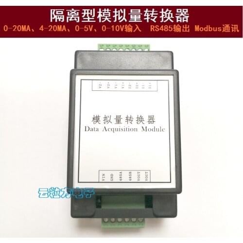 4 Channels Analog Converter Input 0-20MA/4-20MA/0-5V/0-10V Output RS485 MODBUS