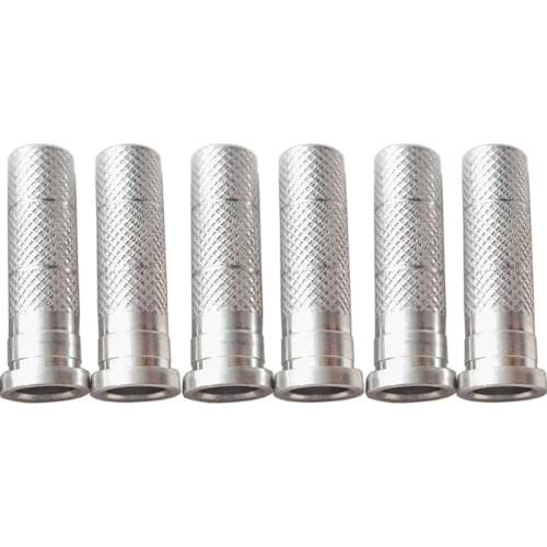 60pcs Arrow Insert Aluminium Connecting Insert for ID 6.0mm Inner Diameter Arrow Shaft Hunting Arrow Heads Broadheads