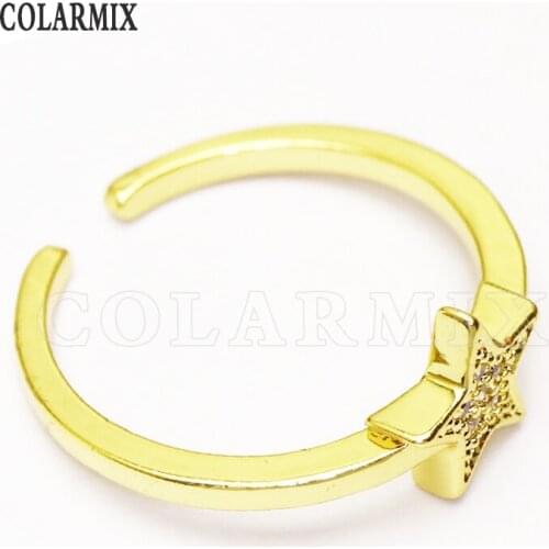8 Pieces Adjustable rings for women zircon jewelry Star rings for women rings for women jewelry accessories 8182