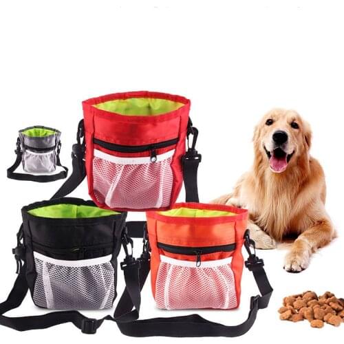 Large Capacity Outdoor Portable Training Dog Snack Bag Pet Supplies Strong Wear Resistance Puppy Snack Reward Waist Bag