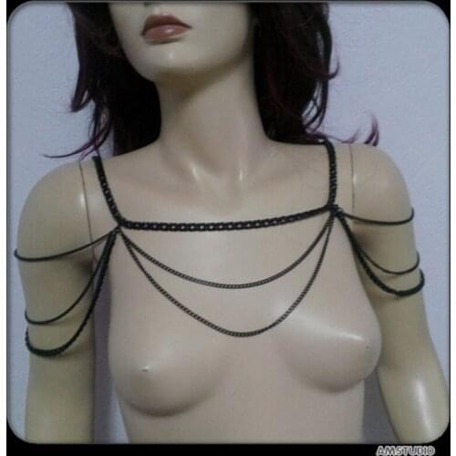 Arm Chain Wildcraft Jewels hippie boho festival Shoulder Chain Jacket Accessory Queen shoulder chain bijoux de corps