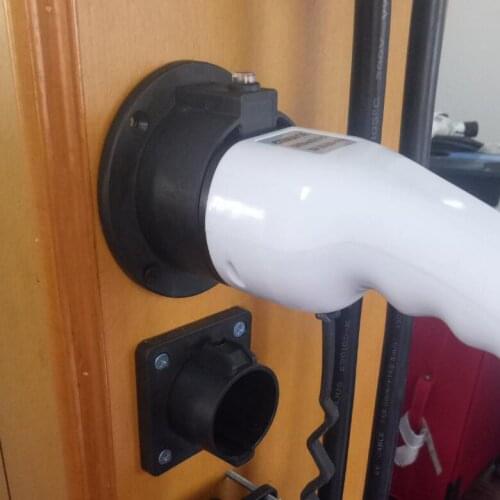 EV Charger Holder For UA Plug Dock EVSE Nozzle Holster Socket Holder For SAE J1772 Connector Electric Vehicle with