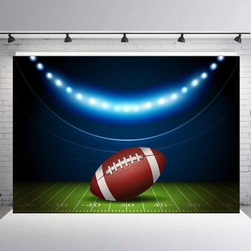 Football feild photo booth backdrop for party stadium sports backgrounds for photography tablecloth tailgate decorations studio