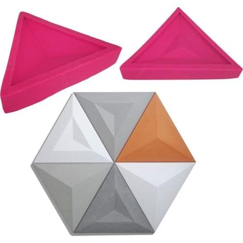 Geometric Wall Concrete Wall Molds TV Background Decoration Wall Brick Moulds Silicone Forms For DIY Wall Stone Tile Handicrafts