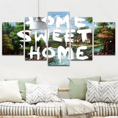 Indoor Hanging Murals Homestay Bedroom Wall Covering Dormitory Decoration Painting Bedside Painting Forest Letter Painting
