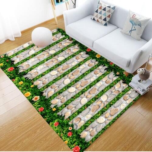 Stone and Animal Pattern Kitchen Anti-slip Mat Living Room Balcony Bathroom Carpet Corridor Absorbent Door Mat Prayer Rug