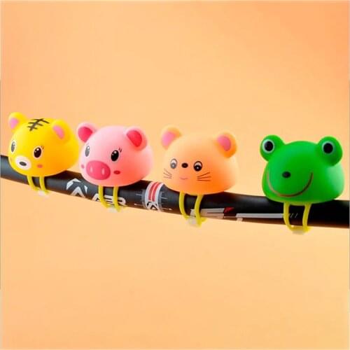 Hot Rubber Kids Bike Bell Light Bike Tricycle Scooter Bicycle Handlebar Air Horn Bells Bicycle Accessories Cute Gift For Kids