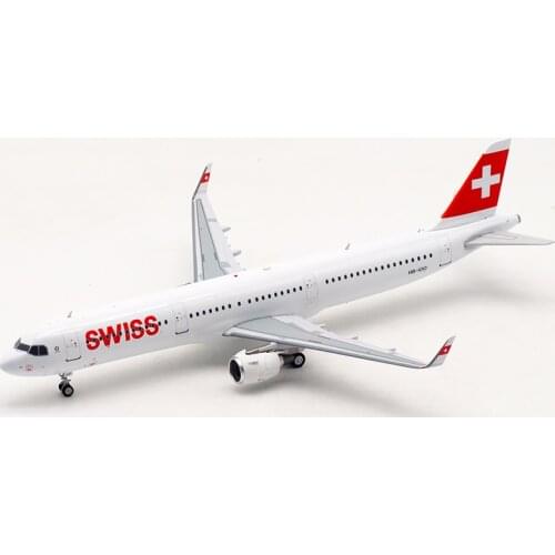 Diecast Alloy 1:200 Scale A321 HB-IOO SWISS AIR Airlines Aircraft Airplane Metal Models with Landing Gears Display Collection