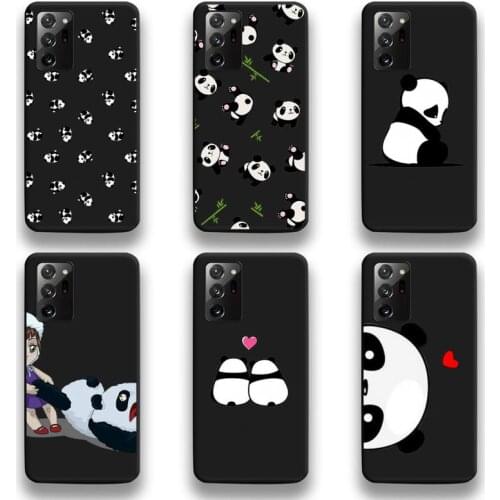 Cute Cartoon panda Phone Case For Samsung Galaxy Note20 ultra 7 8 9 10 Plus lite M51 M21 M31S J8 2018 Prime