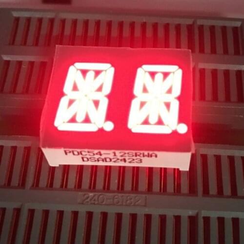 10pcs 14segments 0.54 LED Display Module Tube 2Blocks 2Bits 2Characters 2Digits 0.54Inch Letters RED 14 Segment Display Anode