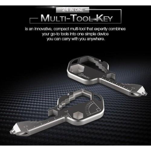 New Disruptive Multi-Tool Key For The Modern Featuring Over 16+Tools Stainless Steel Tool Key Outdoor Cycling Portable Tool