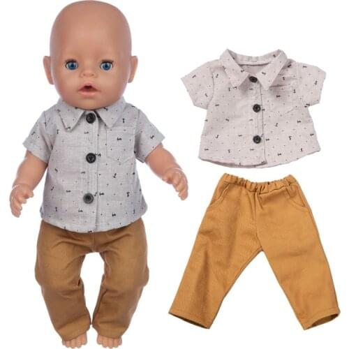 2021 New Jack Clothes Suits Fit For 43cm Born Baby Doll 17 Inch Reborn Baby Doll Clothes