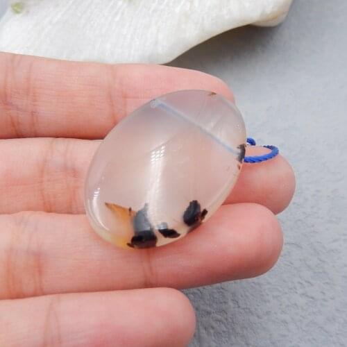 Rare East Java Maganese Agate Cabochon bead For Jewelry Making DIY Charms pendant33x23x37mm 8.7g