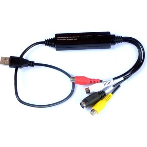 HF Portable USB 2.0 Audio Video Capture Card AV Adapter VHS To DVD Video Capture Converter For Mac Win7/8/XP/Vista