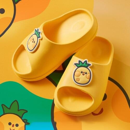 Children Slippers Fruit Cute Cartoon Shoes EVA Lightweight Slippers New Casual Beach Sandals Unisex Non-slip Waterproof Kid Shoe