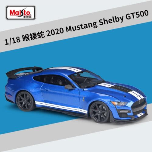 Maisto 1:18 Ford GT Mustang Shelby GT500 Alloy Model Car Static Metal Model Vehicles With Box For Collectibles Gift